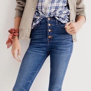 Madewell Blue Ankle Cropped Jeans